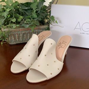 AGL Off White Mules, New in box.  Never worn.